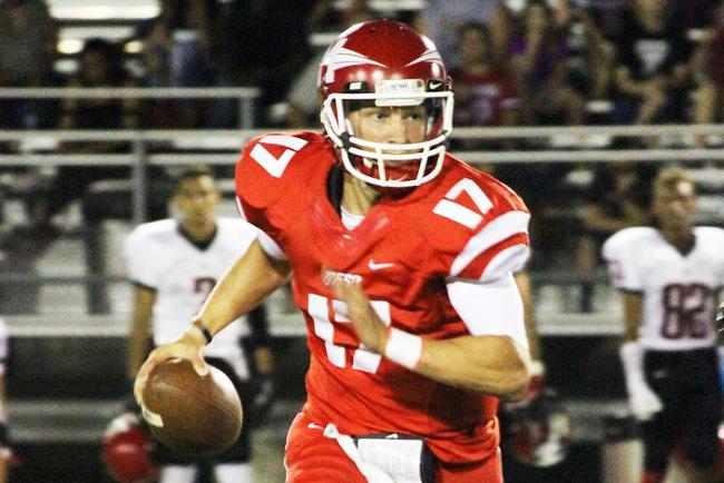 Rathen Ricedorff threw four touchdown passes in his first start as quarterback in the victory over Phoenix College