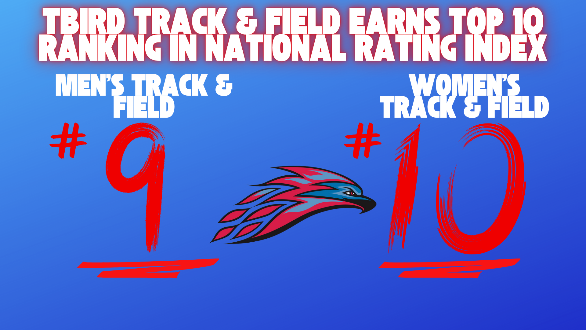 T-Bird Track & Field ranks Top 10 in country in latest National Index