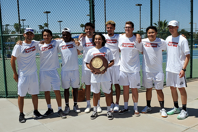 Men's tennis wins seventh straight Region I championship