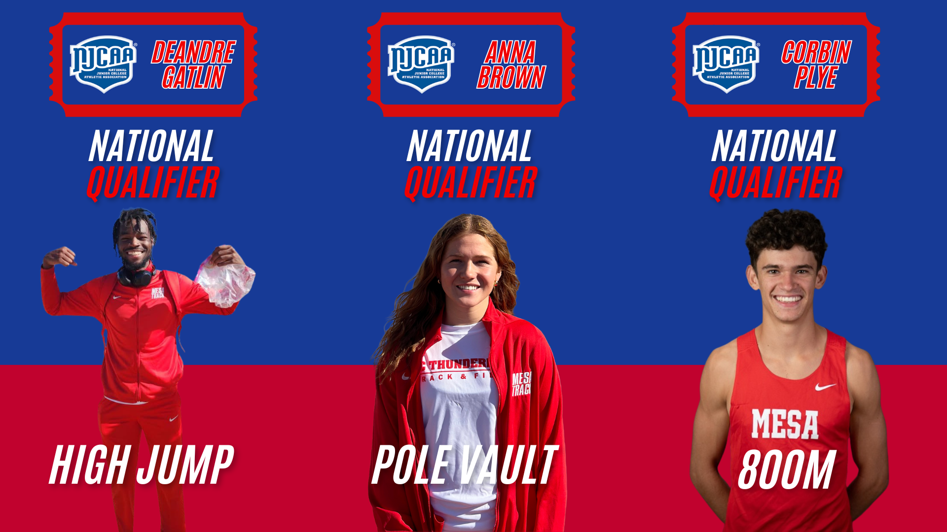 Anna Brown, DeAndre Gatlin, & Corbin Pyle qualify for Nationals as the T-Birds storm the competition in Tucson this weekend