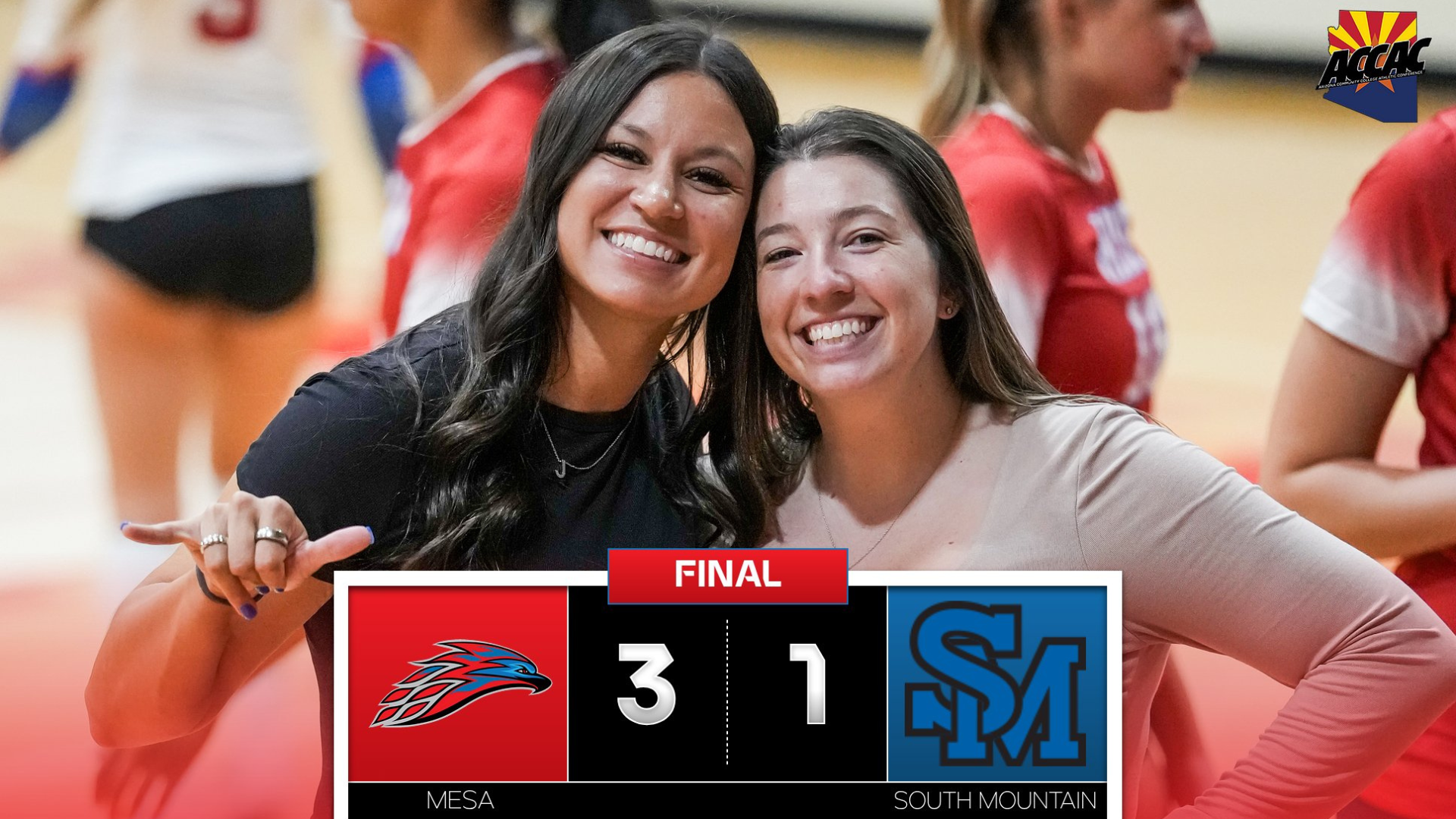 No. 10 Mesa Volleyball stays perfect in conference play after win against South Mountain