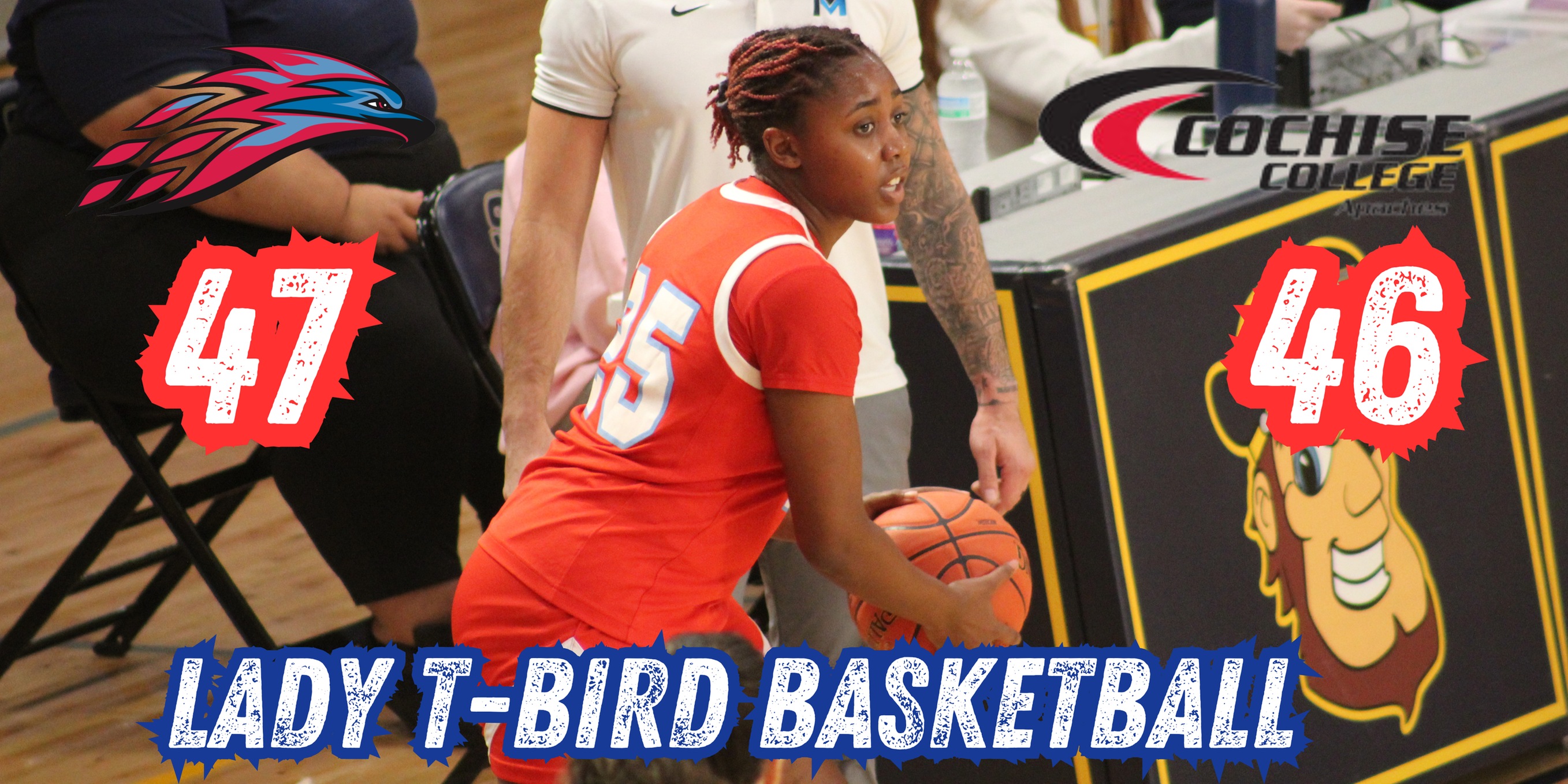 Kamiyah Hurd hits two free throws in the clutch to help Women's Basketball topple DI Cochise College