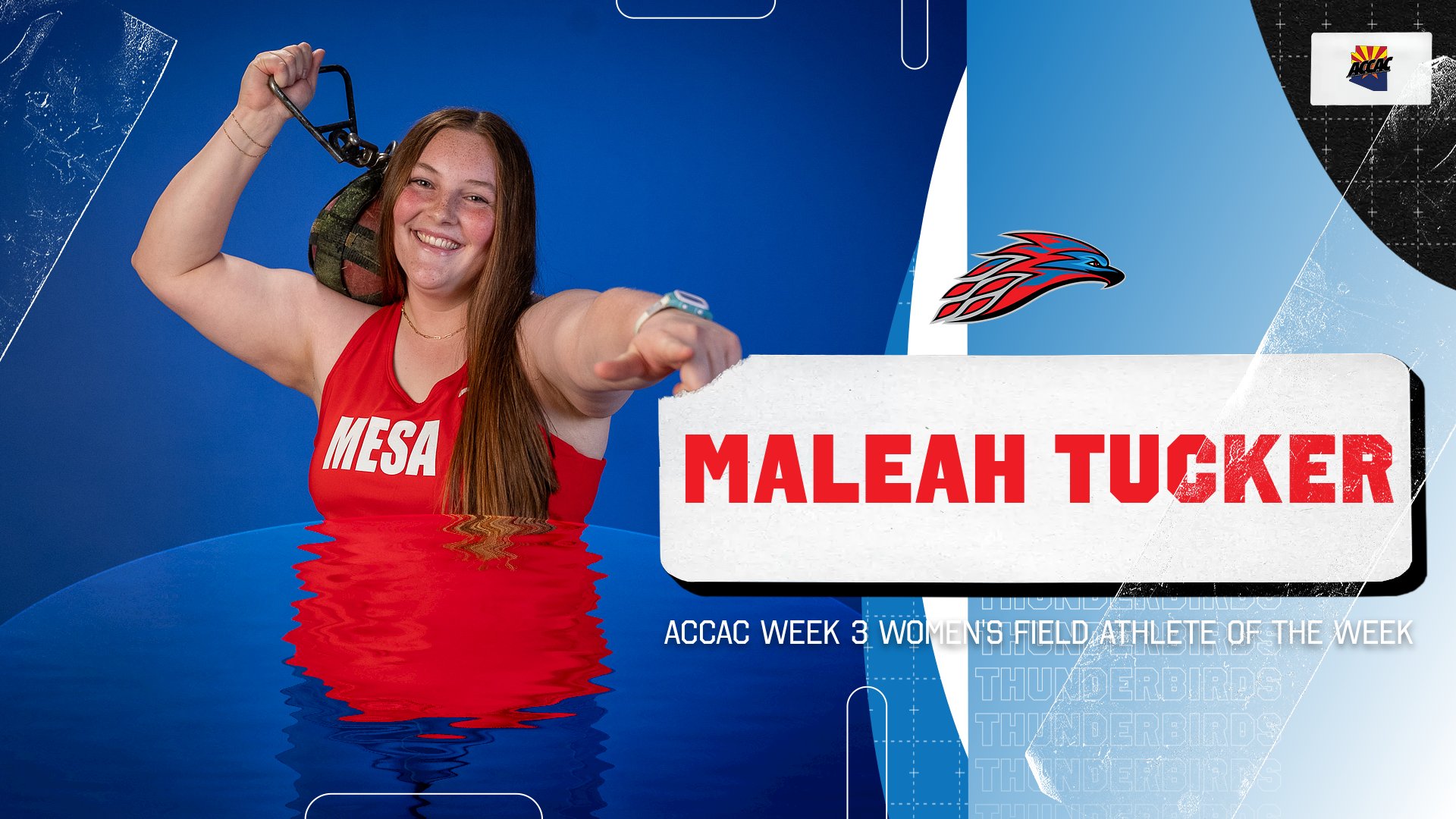 TUCKER EARNS SECOND ACCAC WOMEN'S FIELD ATHLETE OF THE WEEK AWARD