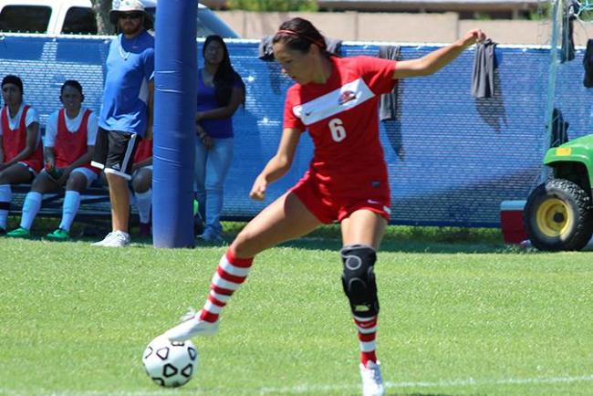 Victoria McClelland netted Mesa's second goal (Photo by Aaron Webster)