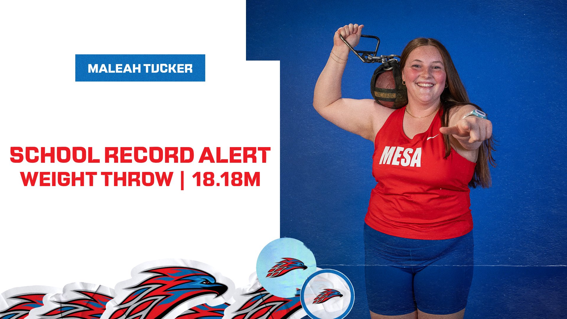 MALEAH TUCKER BREAKS 21-YEAR-OLD SCHOOL RECORD IN WEIGHT THROW