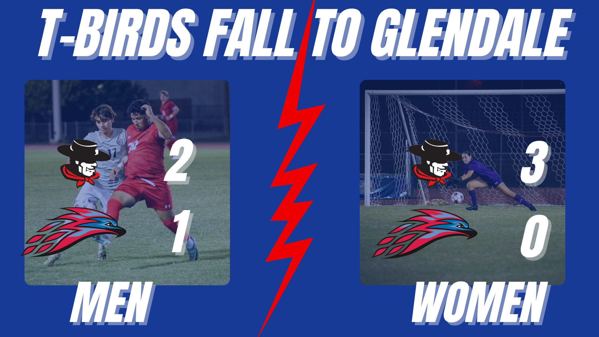 Mesa Soccer gets swept by Glendale on Saturday night