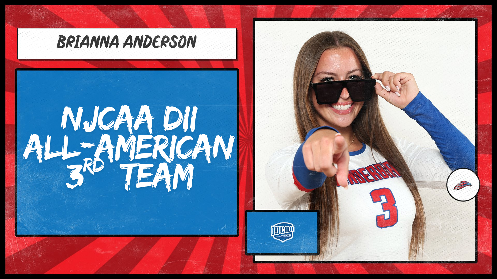 BRIANNA ANDERSON NAMED NJCAA DII VOLLEYBALL ALL-AMERICAN