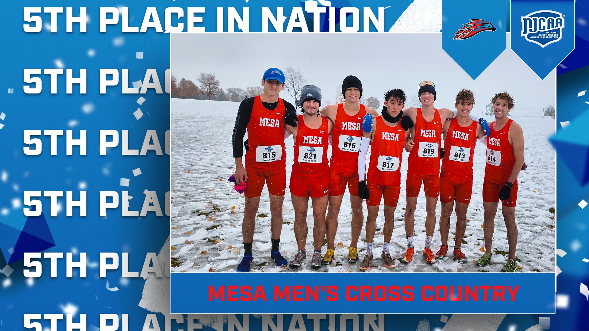 MESA MEN&rsquo;S CROSS COUNTRY FINISHES FIFTH AT NJCAA DII NATIONAL CHAMPIONSHIP