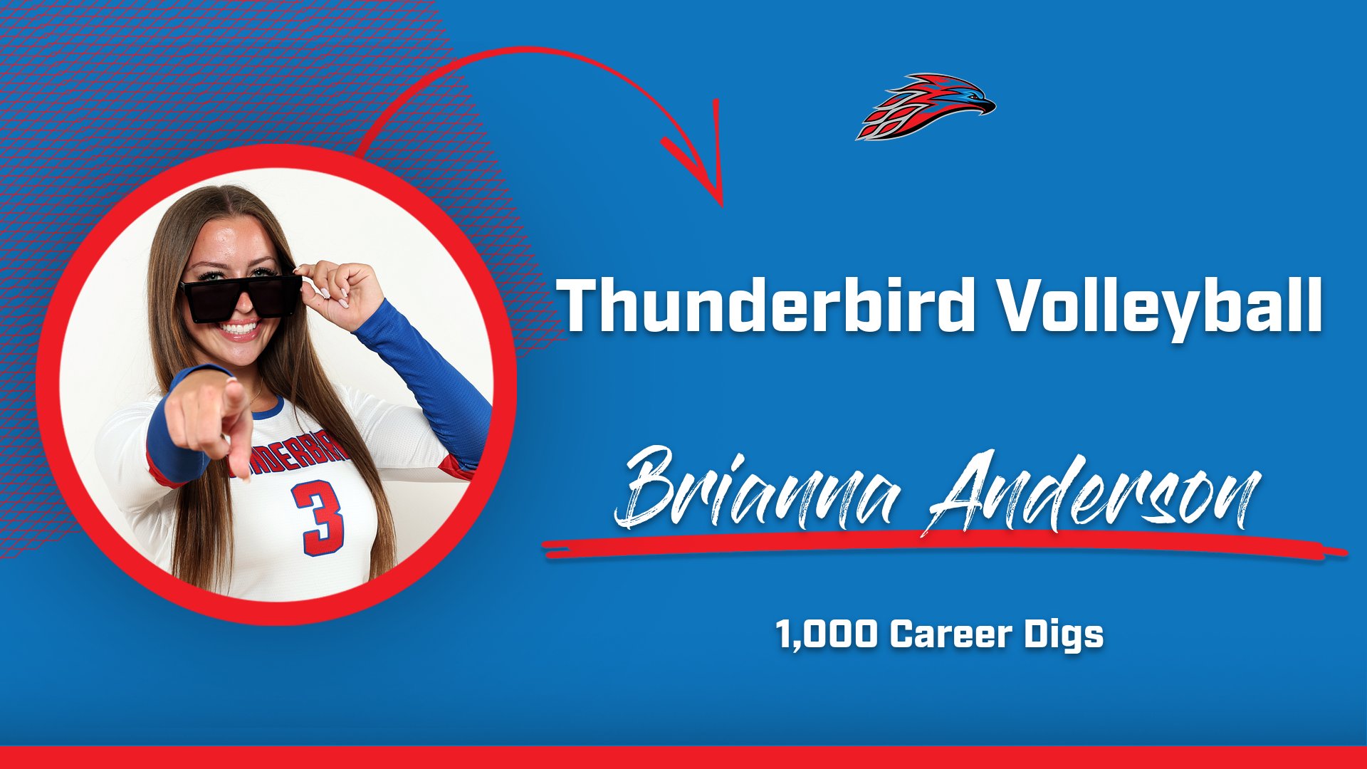 Brianna Anderson Reaches 1,000 Career Digs at Mesa