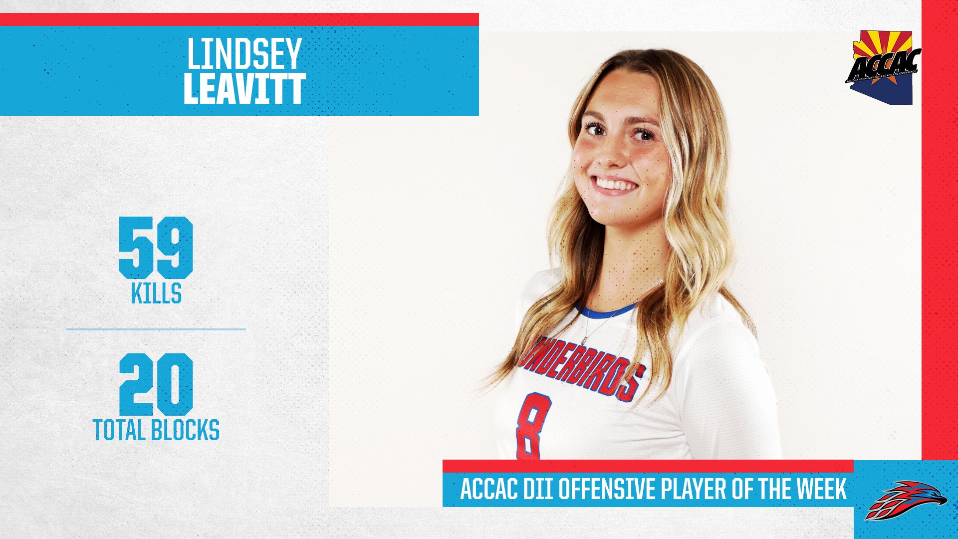 Lindsey Leavitt named ACCAC DII Offensive Player of the Week