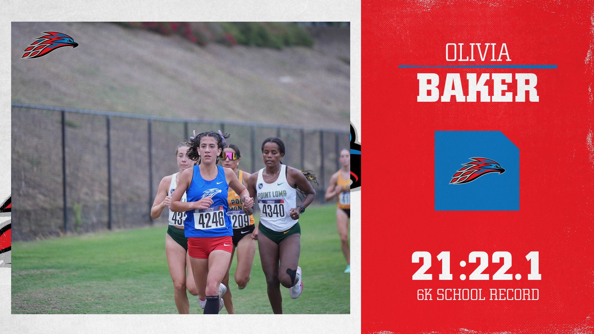 Olivia Baker sets new school record in the 6k